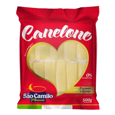 Canelone Sabor Presunto e Queijo